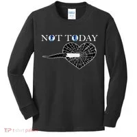 Not Today Night King Slayer Kids Long Sleeve Shirt thumb 0