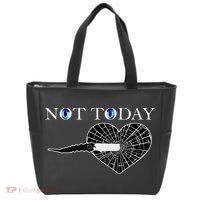 Not Today Night King Slayer Tote Bag thumb 0