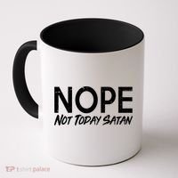 Not Today Satan Coffee Mug thumb 0
