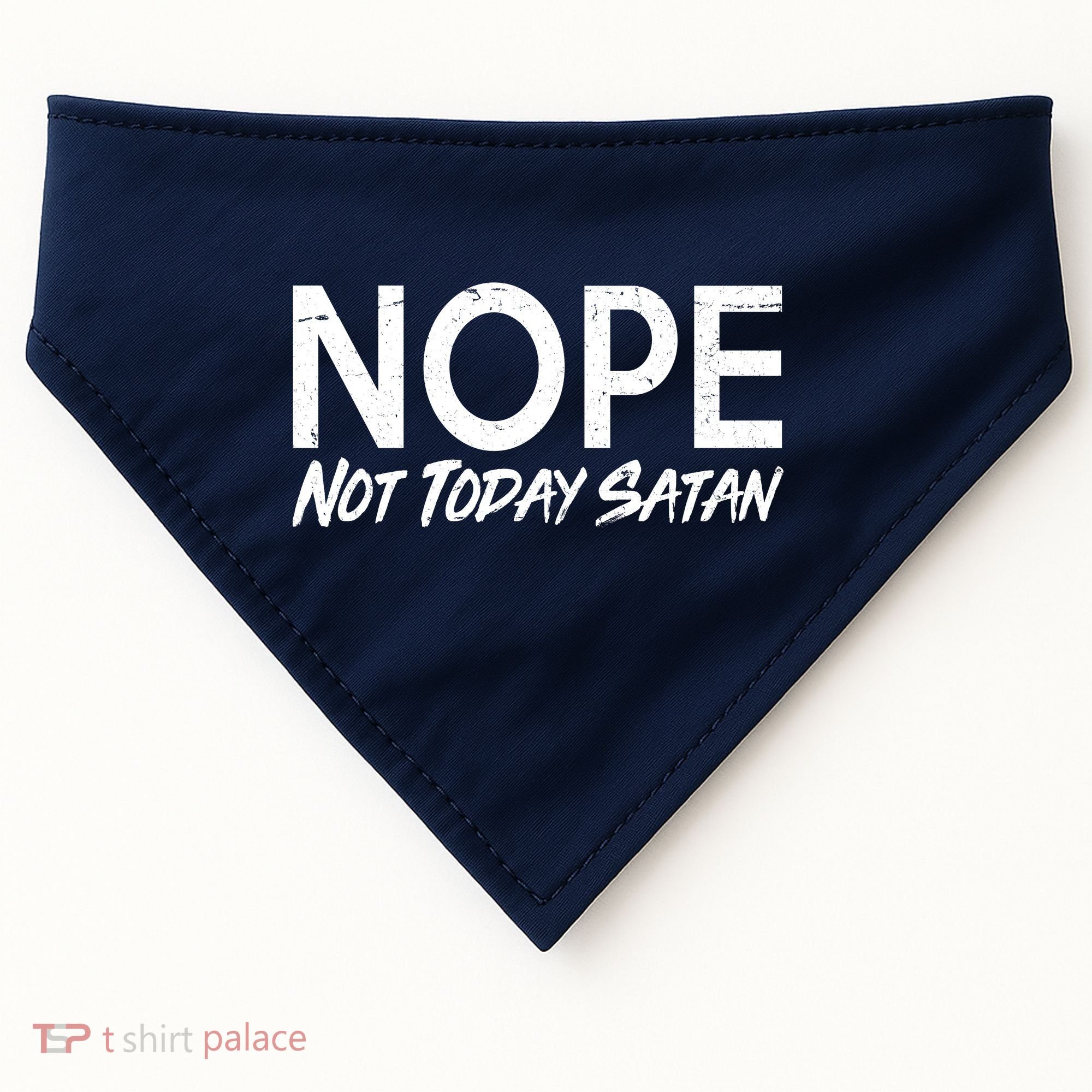 Not Today Satan USA-Made Doggie Bandana