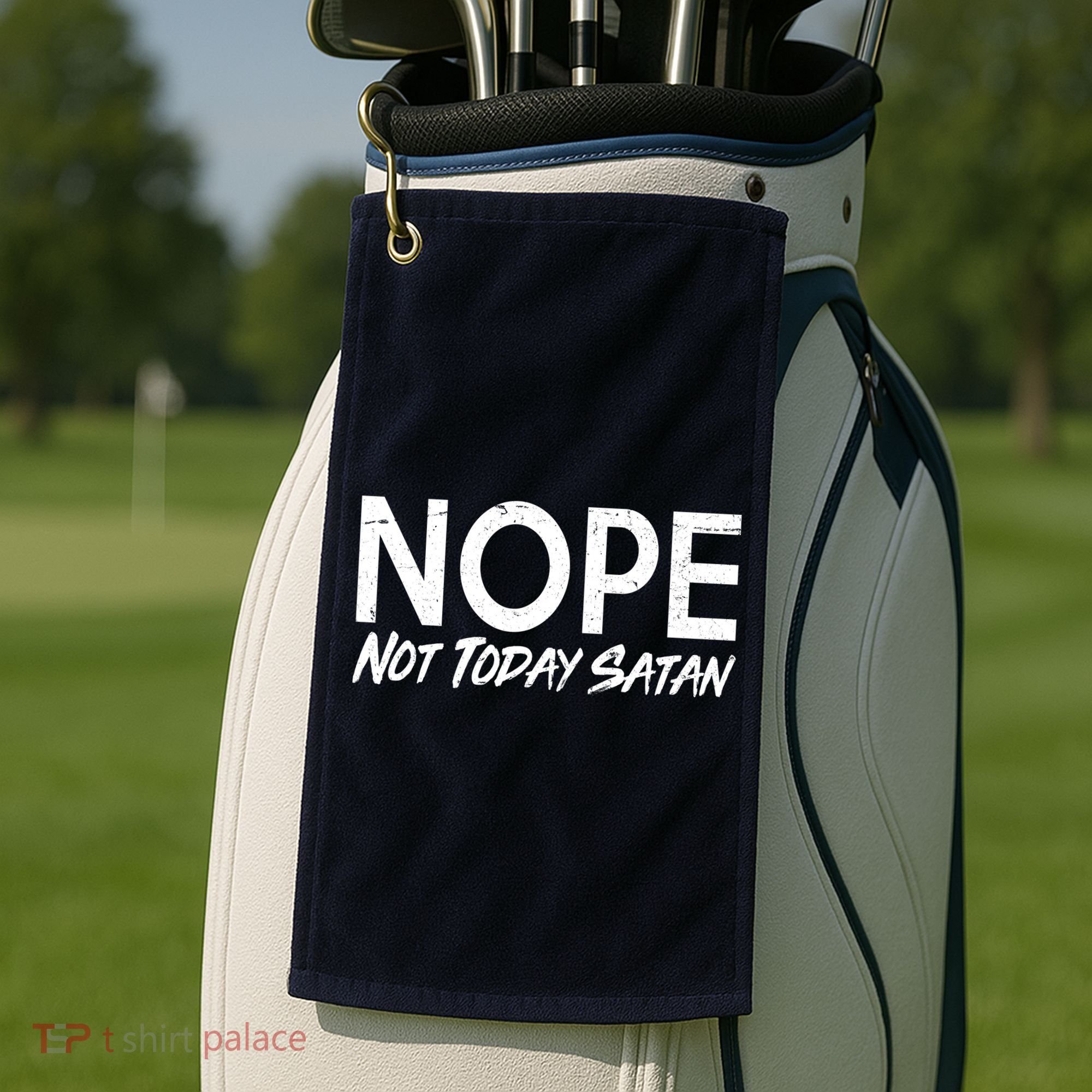 Not Today Satan Golf Towel