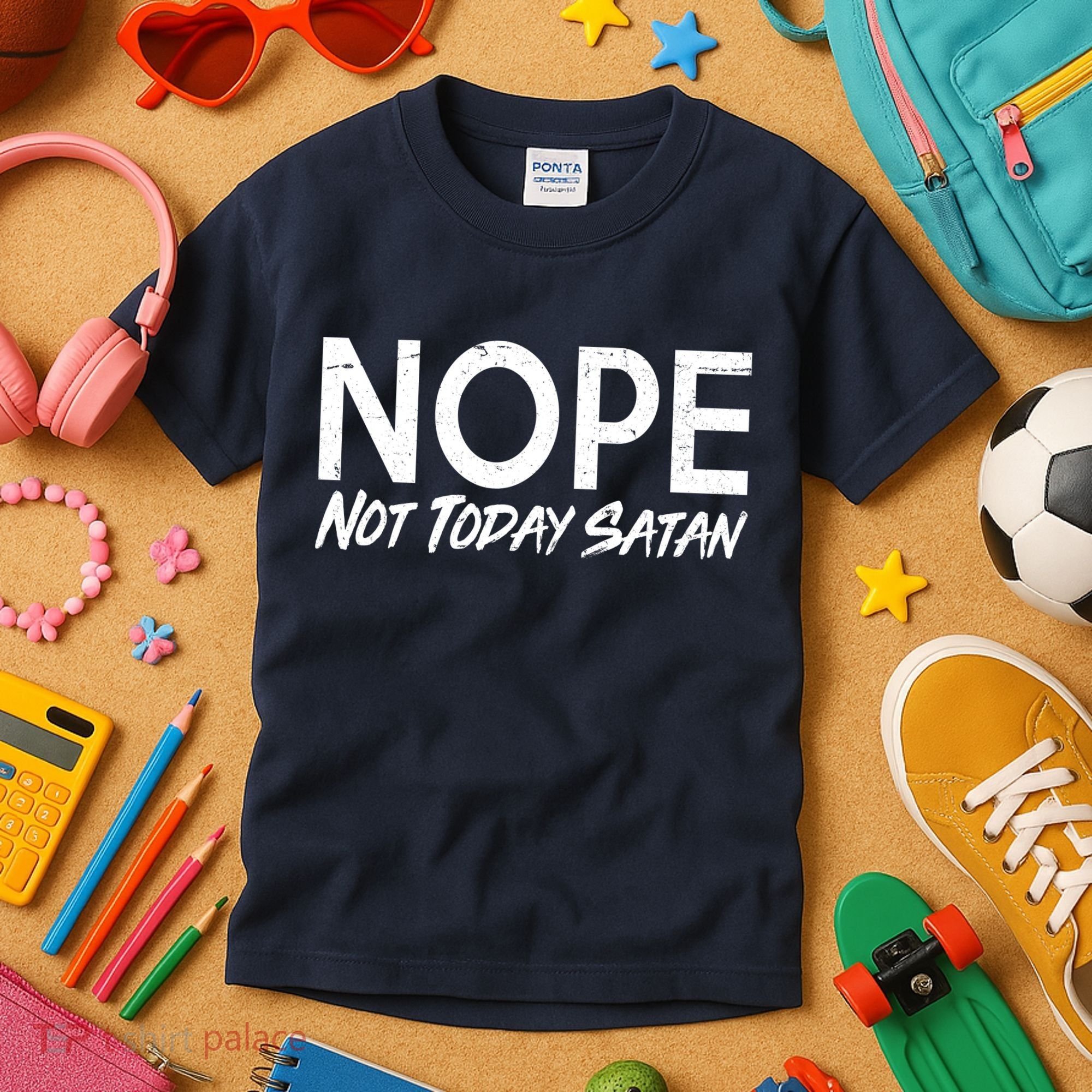 Not Today Satan Kids T-Shirt