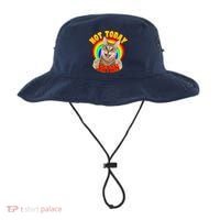 Not Today Satan Funny Cat Rainbow Bucket Hat thumb 0