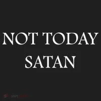 Not Today Satan Funny Devil Tumbler thumb 3