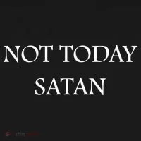 Not Today Satan Funny Devil Toddler Hoodie thumb 2