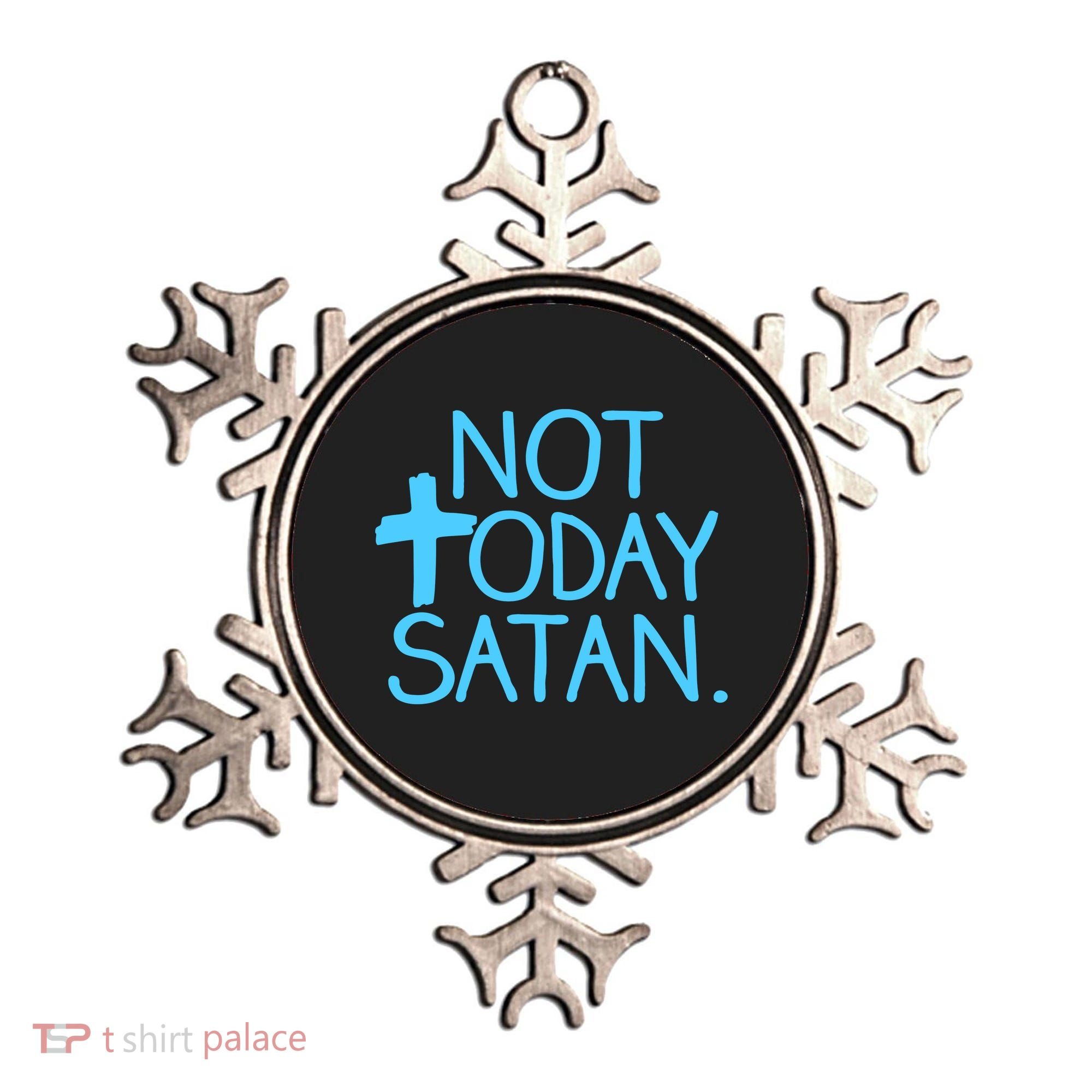 Not Today Satan Jesus Cross Ornament