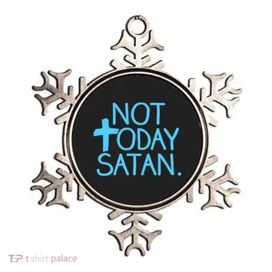 Not Today Satan Jesus Cross Ornament