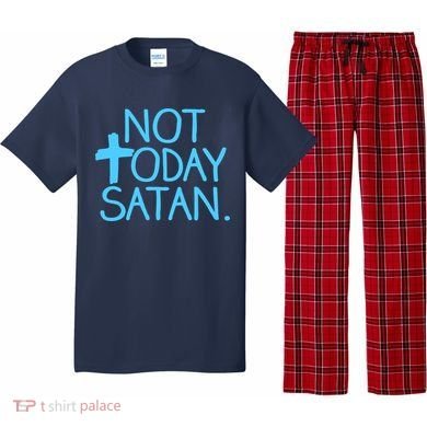 Not Today Satan Jesus Cross Pajama Set