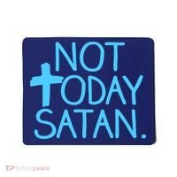 Not Today Satan Jesus Cross Mousepad thumb 0