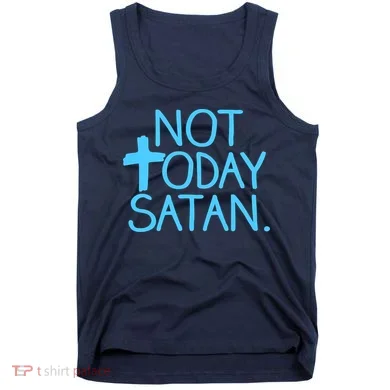 Not Today Satan Jesus Cross Tank Top