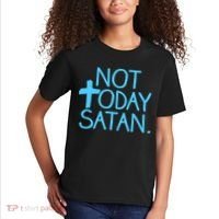 Not Today Satan Jesus Cross Kids T-Shirt thumb 2