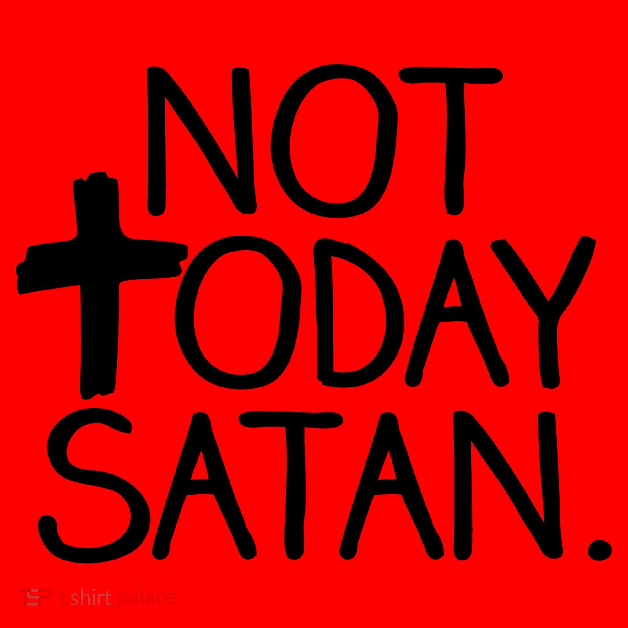 Not Today Satan Jesus Cross Santa Hat