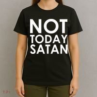 Not Today Satan Text Logo T-Shirt thumb 4