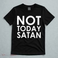 Not Today Satan Text Logo T-Shirt thumb 5