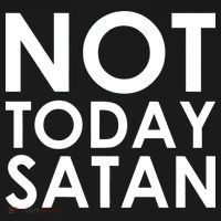 Not Today Satan Text Logo Pajama Set thumb 2