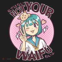 Not Your Waifu Anime Hat thumb 2