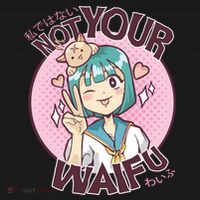 Not Your Waifu Anime Tank Top thumb 6