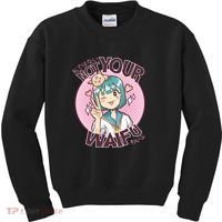 Not Your Waifu Anime Kids Sweatshirt thumb 0