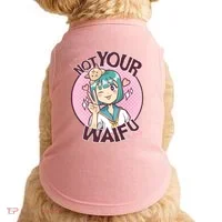 Not Your Waifu Anime Doggie Tank thumb 0
