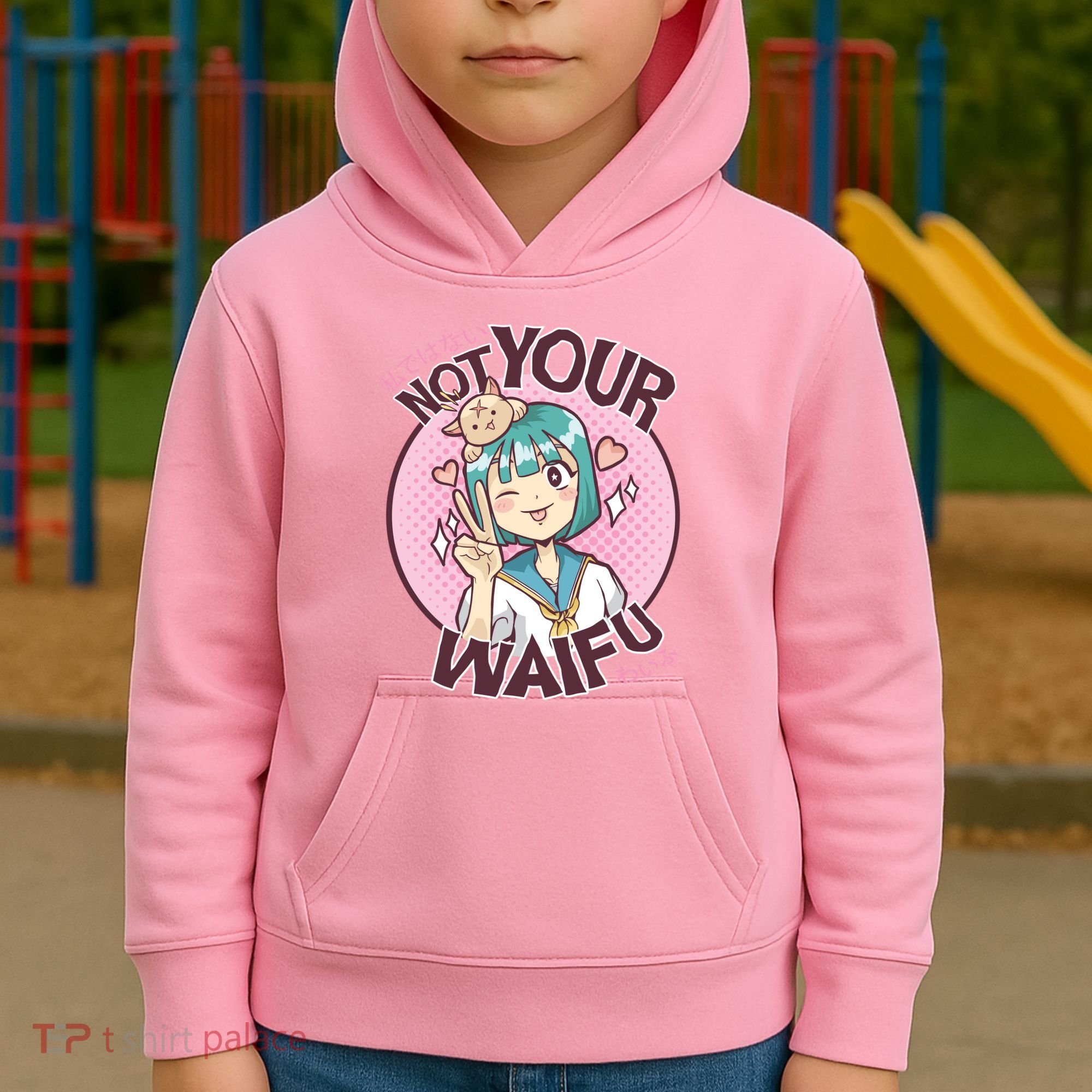Not Your Waifu Anime Kids Hoodie