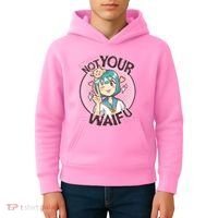 Not Your Waifu Anime Kids Hoodie thumb 4