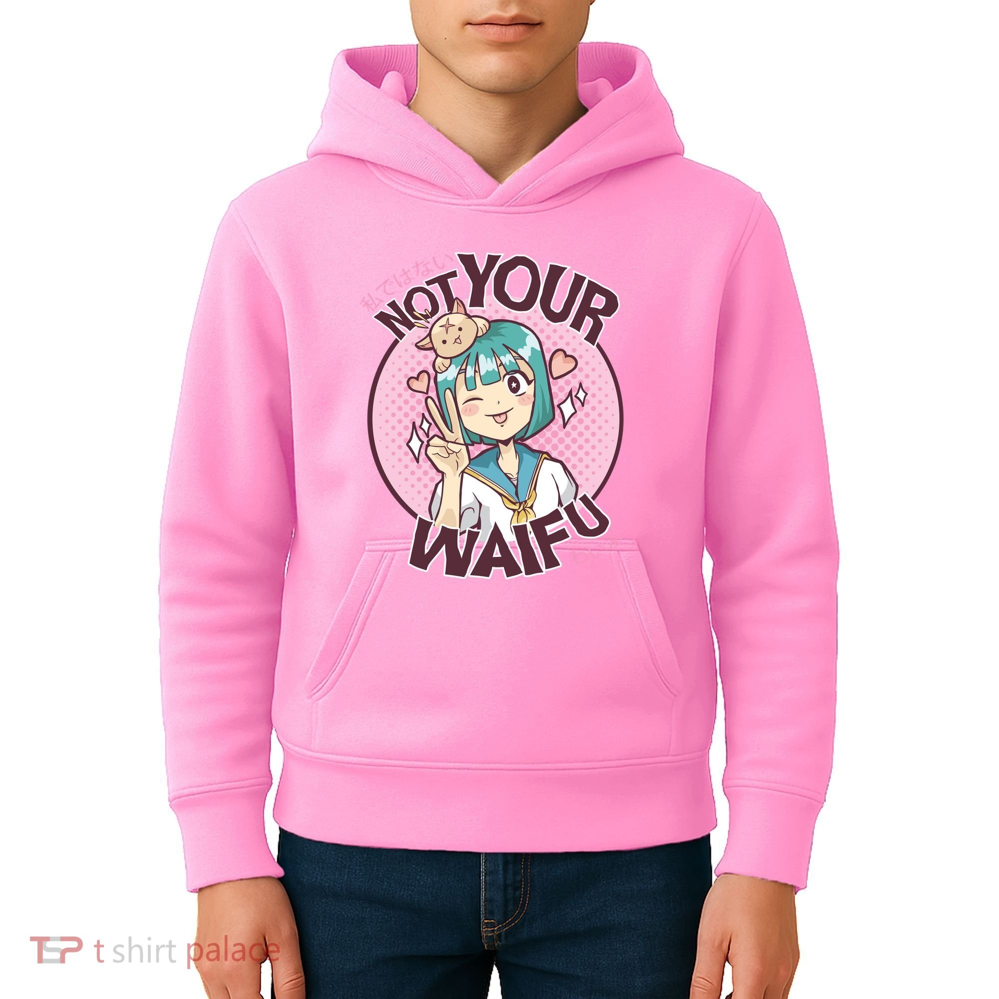 Not Your Waifu Anime Kids Hoodie