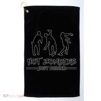Not Zombies Just Drunk Golf Towel thumb 0