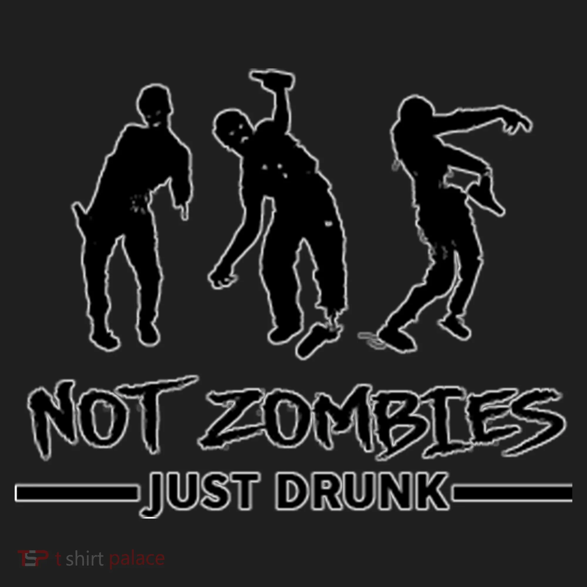 Not Zombies Just Drunk Golf Towel