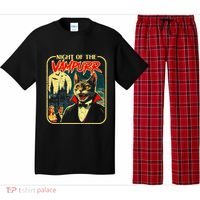 Night Of The Vampurr Funny Cat Halloween Pajama Set thumb 0