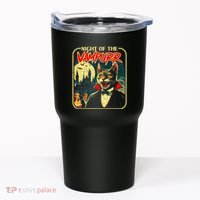 Night Of The Vampurr Funny Cat Halloween Tumbler thumb 0