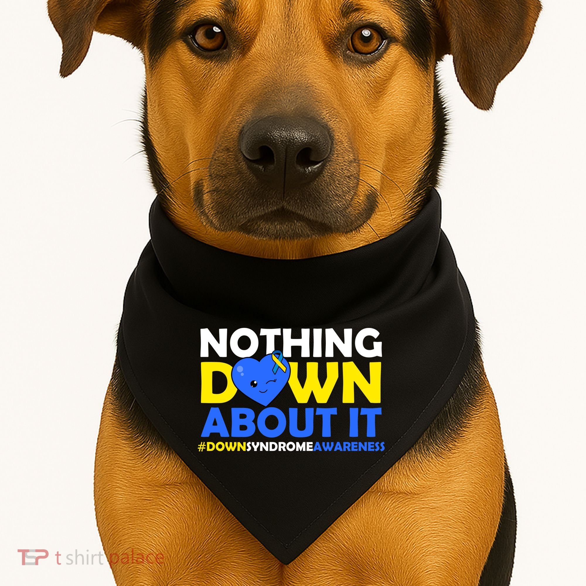Nothing Down About It Down Syndrome Awareness USA-Made Doggie Bandana