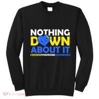 Nothing Down About It Down Syndrome Awareness Sweatshirt thumb 0