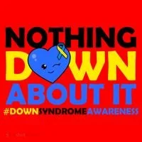 Nothing Down About It Down Syndrome Awareness Santa Hat thumb 1