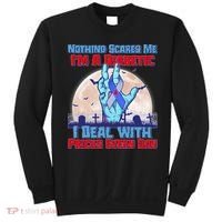 Nothing Scares Me I'm A Diabetic I Deal With Pricks Every Day Sweatshirt thumb 0
