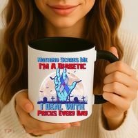 Nothing Scares Me I'm A Diabetic I Deal With Pricks Every Day Coffee Mug thumb 3