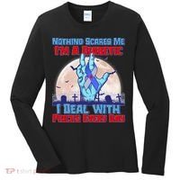 Nothing Scares Me I'm A Diabetic I Deal With Pricks Every Day Women's Long Sleeve Shirt thumb 0