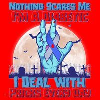 Nothing Scares Me I'm A Diabetic I Deal With Pricks Every Day Santa Hat thumb 1
