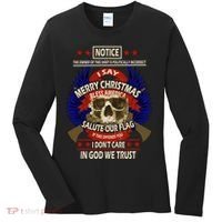 Notice The Owner Of This Shirt Is Politically Incorrect Women's Long Sleeve Shirt thumb 0