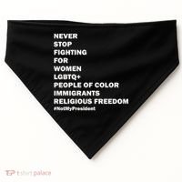 #NotMyPresident Not My President Quote USA-Made Doggie Bandana thumb 0