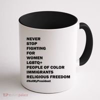 #NotMyPresident Not My President Quote Coffee Mug thumb 1