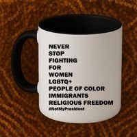#NotMyPresident Not My President Quote Coffee Mug thumb 2
