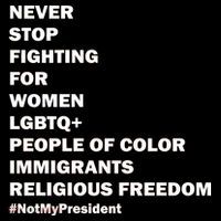 #NotMyPresident Not My President Quote Women's Hoodie thumb 2