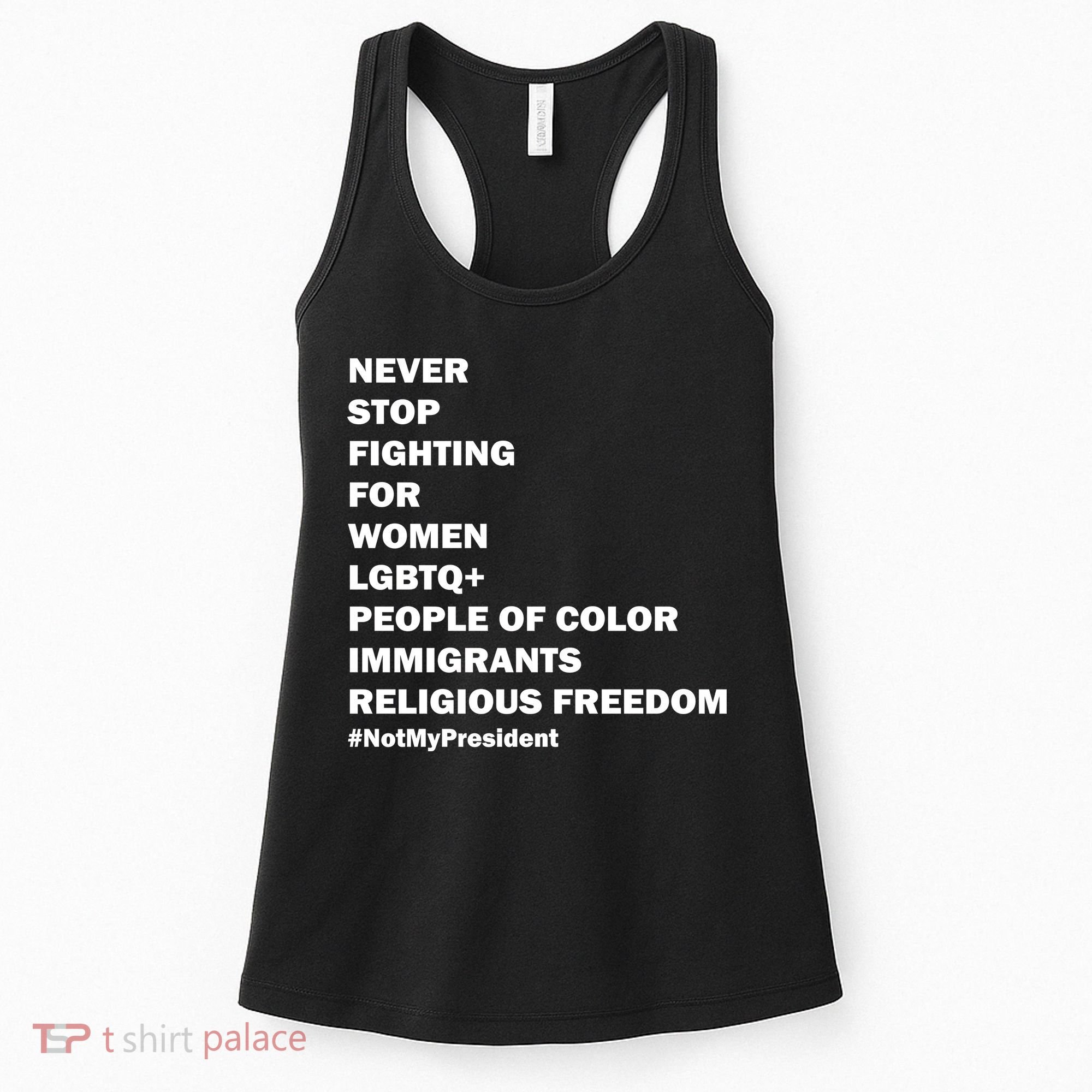 #NotMyPresident Not My President Quote Women's Tank Top