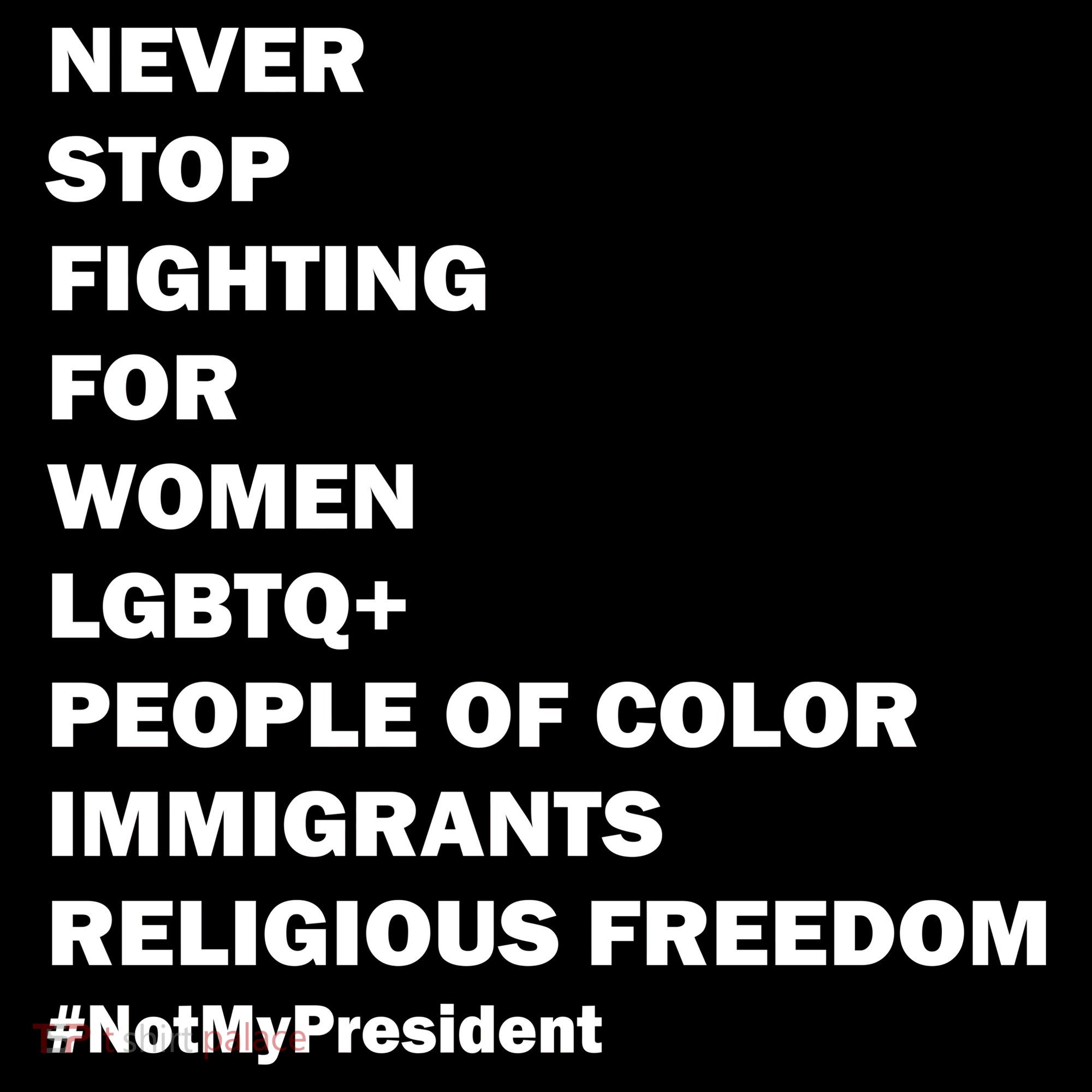 #NotMyPresident Not My President Quote Women's Tank Top