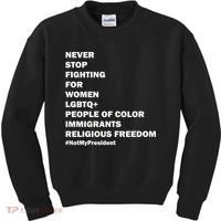 #NotMyPresident Not My President Quote Kids Sweatshirt thumb 0