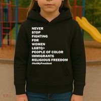 #NotMyPresident Not My President Quote Kids Hoodie thumb 3