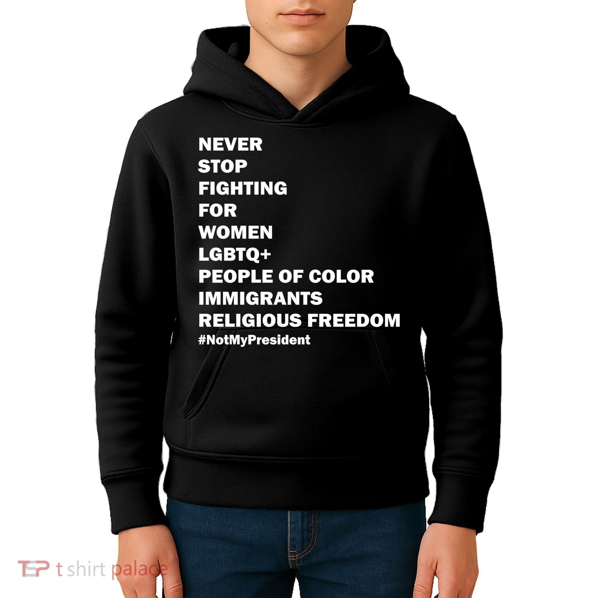 #NotMyPresident Not My President Quote Kids Hoodie