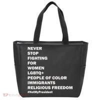#NotMyPresident Not My President Quote Tote Bag thumb 0