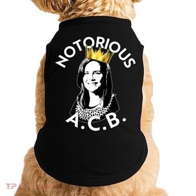 Notorious A.C.B. Amy Coney Barrett Supreme Court  Doggie Tank