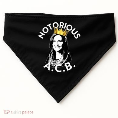 Notorious A.C.B. Amy Coney Barrett Supreme Court  USA-Made Doggie Bandana